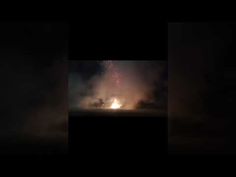 Village skies lit with joy and fireworks! 🎆 #Perunnal2025 #ChurchFestival #ai