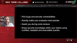 CodeQL as an Audit Oracle (workshop) by Alvaro Muñoz during HacktivityCon 2021