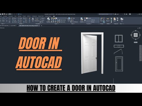 how to make a door in AutoCAD