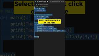How to take beautiful screenshots of the code using CodeSnap VS extension? #shorts #vscode #python