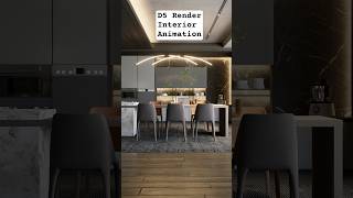 🍽️ Modern Dining Room Interior Animation | D5 Render ✨