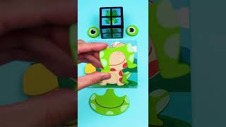 Frog Puzzle Challenge 🐸✨ Fun Learn & Play with WowCube #kids #fun #wowcube #shorts