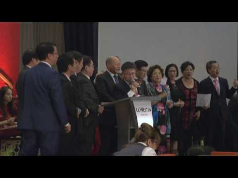 SFCGM Le Consul Général de la Chine Monsieur Jintao Peng Chante