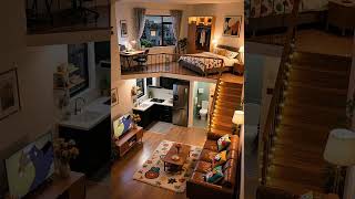 Room & Steady Rain #CozyVibes #LoftApartment #RainyDayFeels #InteriorAesthetic #shortsvideo