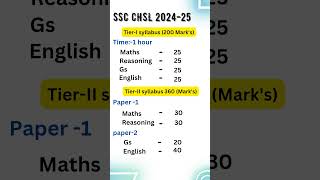 ssc chsl syllabus 2024-25 🥏|| Tier 1 / Tier 2 || #syllabus2024 #sscchsl