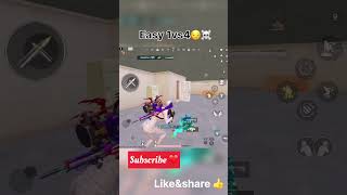 EASY 1vs4 😏☠️🔥#bgmi #battlegroundsmobilaindia #bgmilover #bgmiop