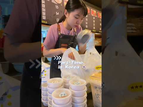 Koreaက စားပွဲထိုးအလုပ်လေး🇰🇷🤓✨💁🏼‍♀️ #myanmar #vlog #korea