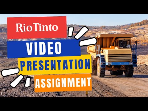 Rio Tinto share price Group Video Presentation - ACCT20071 Foundations in Accounting.