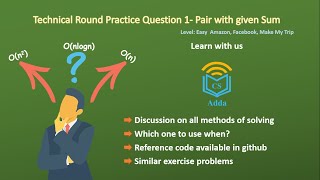 Find Pair With Given Sum | Practice Code | Hashing | Data Structure | Algorithm | Coding Interview