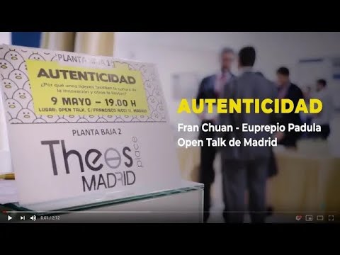 Presentación de libro Autenticidad en el Open Talk de Madrid