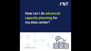 Advanced capacity planning for data centers made easy! #capacityplanning #itmanagement