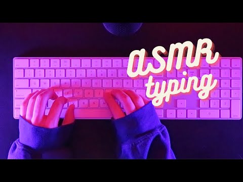 ASMR Typing on Apple Keyboard (No Talking)