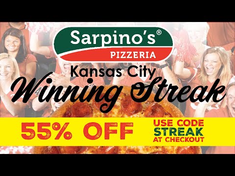 55% Off Pizzas & Calzones! KC Winning Streak Promo 🏈🍕