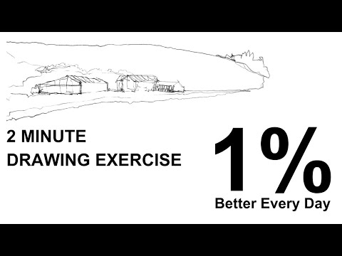 How I Improve My Architectural Sketching (2 Minute Practice Session)
