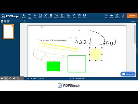 Free Draw And Add Shapes, Lines & Arrows To PDFs @ PDFSimpli.com