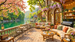(NO ADS) Charming Spring Jazz Music 🌸 Calm European Morning With Soft Jazz  For Working, Studying