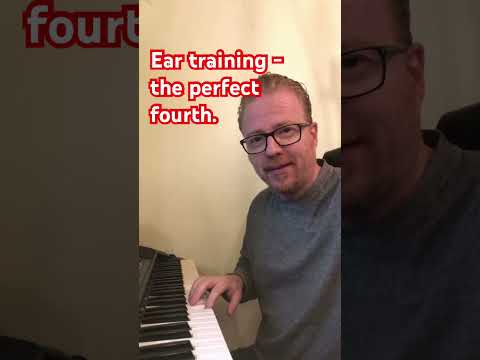 Ear training - the perfect fourth. #musictheory #eartraining