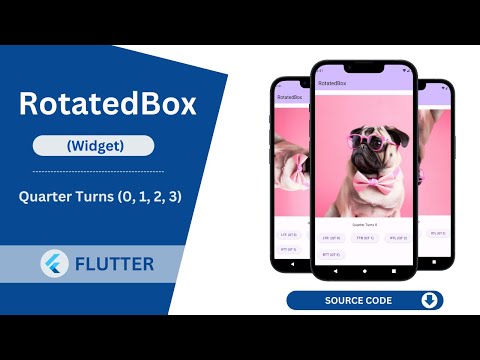 Flutter - RotatedBox Widget Tutorial | How to use RotatedBox widget in flutter