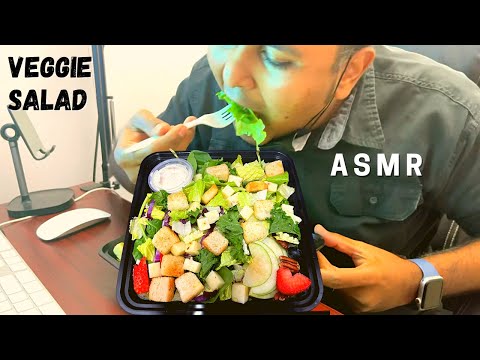 ASMR Veggie Salad - Crunching Sounds - Mukbang