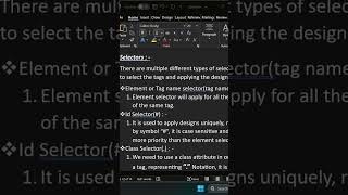 CSS selectors తెలుగు లో part -1 #coding #howtobecomeasoftwareengineer #howtostartcodingforbeginners