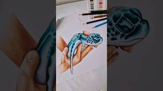 Turtle sketching 🐢 Sketch markers | 3D art #artwork  #artwatercolor #tutorial #turtleart