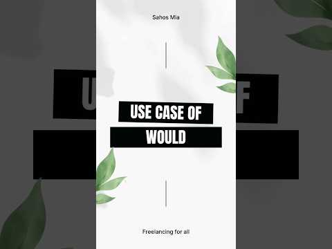 "How to Use 'Would' in Freelancing | English Tips for Freelancers 💻"
