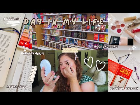day in my life 🧸 book shopping, chatty grwm, & working on my book