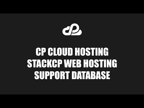 cP Cloud Hosting StackCP Web Hosting Support Database