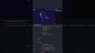 Responsive navigation bar #programming #coding #tags #css #codeart #html #coder #ytshorts #code