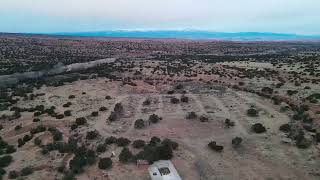 Tesuque Pueblo Landscape in New Mexico | DJI Mavic | March 2023 | 4K