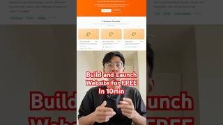 How to build and launch a website for free in 10min #programming #programmer #coding #ai #webdev
