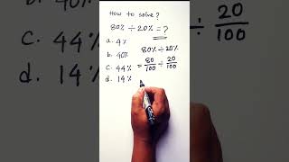 Convert percentage. #shorts #mathstricks #shortcutmath #viralvideo #quiz #education #faruksir