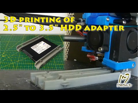 HDD 2.5" to 3.5" adapter from 3D printer