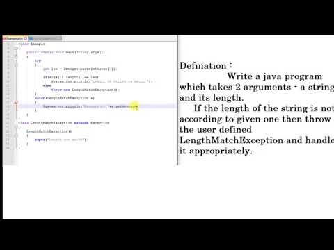 How  to Create User Defined Exception in JAVA With Example