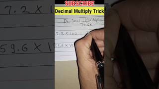 DECIMAL MULTIPLY TRICKS||DECIMAL MULTIPLICATION😎 DECIMAL EASY TRICK||#shorts||AP Math Class