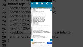 CSS loader #css3course #mobilecoding