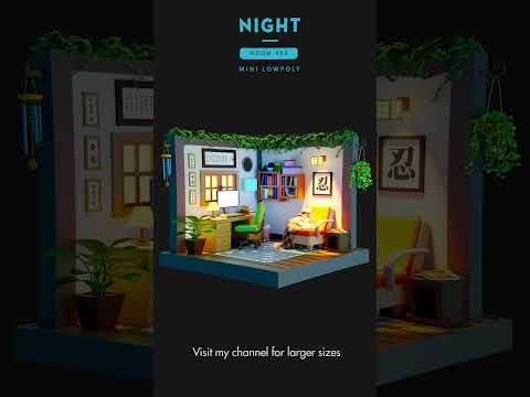 [BLENDER] Lowpoly 3D Room #02; #3d #blender3d #blender #lowpoly #lowpoly3d #3dhouse