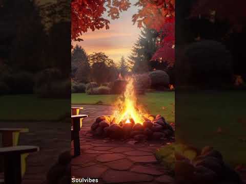 Cozy Campfire 🔥 Relaxing Fire & Wind Sounds for Sleep, Study & Meditation #meditationmusic #sleep