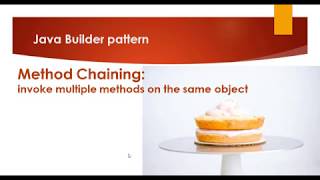 Design Pattern: Builder Pattern Method Chaining