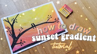 Sunset Gradient Silhouette | Tutorial Video | It's Art Here