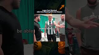 Logan Paul Shocked Adin Ross Doesn’t Monetize 62K Viewers 💰😨