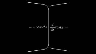 Differentiations of Trigonometric formulas