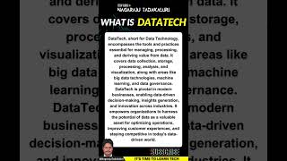 What is DataTech #datatech #datatechnology