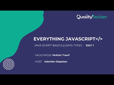 Javascript Basics Day1 || Data Types, Araay