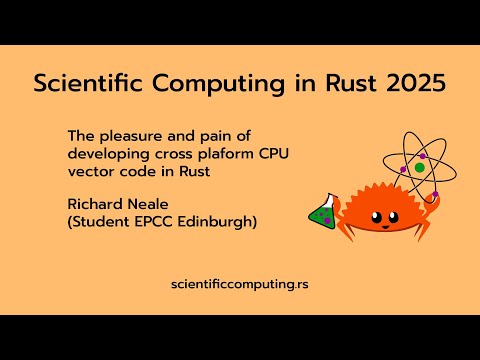 Richard Neale - The pleasure and pain of developing cross plaform CPU vector code in Rust