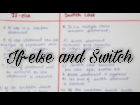 Difference between if-else and switch statement | Explanation in Hindi #programming #coding #ifelse