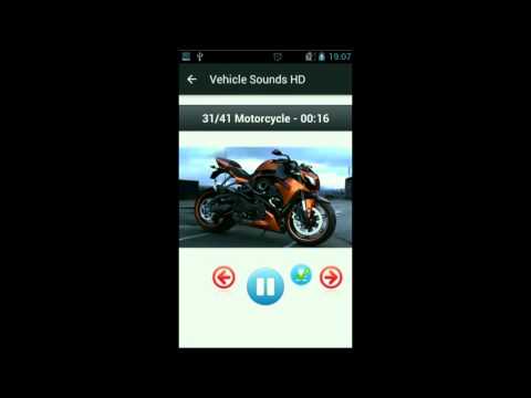 Vehicle Sounds HD Android App - PMobile Android Apps