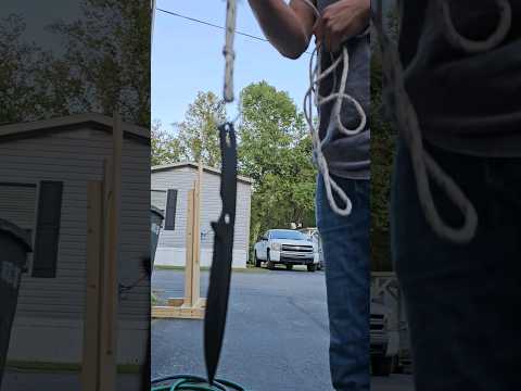 Rope Dart With A Knife #martialarts #ropedart #knife #weapons