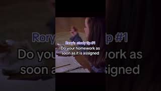 Rory Gilmore study tips #studyadvice #rorygilmore #viral #studyvibes #study #studymotivation