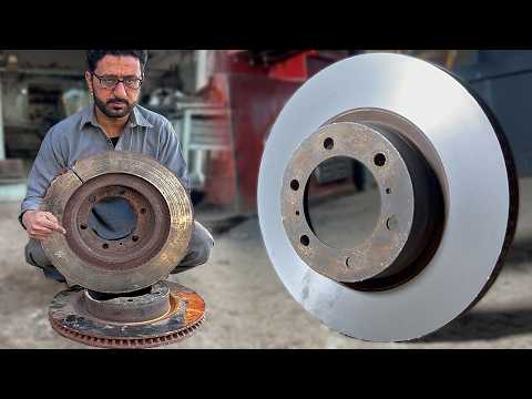 Incredbile Restoring a CRACKED Clutch Flywheel Surface and Fixing NUT Section Damage Professionally